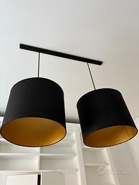 Lampadario 120cm con struttura in ferro