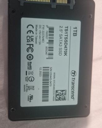 Disco SSD 2.5' Sata 1TB Transcend New