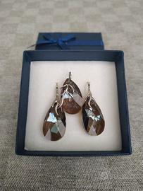 Set orecchini e ciondolo in argento con Swarovski 