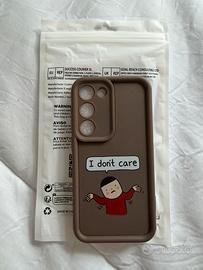 Cover Samsung s23 I don’t Care Tortora Nuova