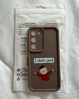 Cover Samsung s23 I don’t Care Tortora Nuova