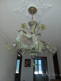 lampadari anni 70 in vetro di Murano 