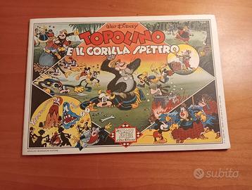 Fumetto  vintage Topolino e il Gorilla Spettro
