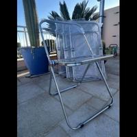 Sedie pieghevoli trasparenti – stile “Plia”
