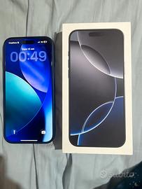 Vendersi iPhone 16 Pro Max 256gb nero