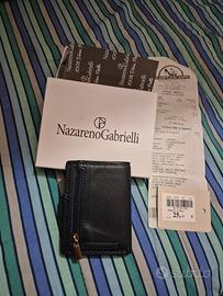 Porta carte. Protezione rid in vera pelle .