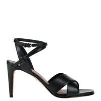 Sandali in pelle, tacco, nero, Red Valentino, 41