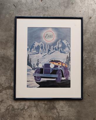 Quadro pubblicitario Vintage Esso