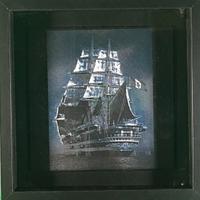 Quadro inciso al laser Amerigo Vespucci