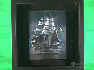 Quadro inciso al laser Amerigo Vespucci