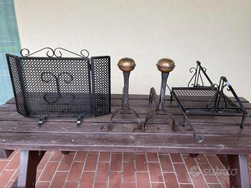 set camino in ferro battuto