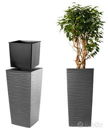 Elegante Vaso Alto per Piante Interno ed Esterno
