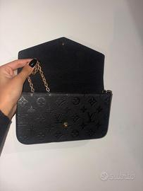 Borsa nera da donna con tracolla