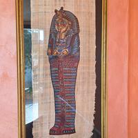 dipinto originale su papiro egiziano