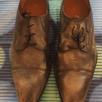 Scarpe derby effetto invecchiato