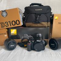 Nikon D3100 + 2obiettivi 18-55 e 55-300
