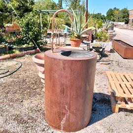 fontana da giardino corten