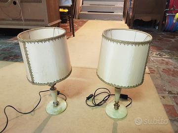 COPPIA LAMPADE IN ALABASTRO