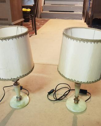 COPPIA LAMPADE IN ALABASTRO