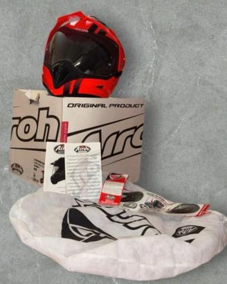 Casco Airoh S5 line orange gloss Taglia M - Nuovo