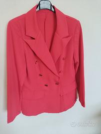 Blazer Doppiopetto Fucsia Lampone - Bottoni Dorati