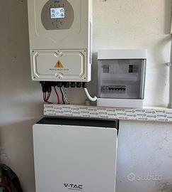 Kit 10kw fotovoltaico accumulo 6kw litio impianto