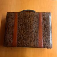 Valigia pelle vintage lavorazione a mano