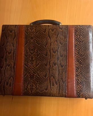 Valigia pelle vintage lavorazione a mano