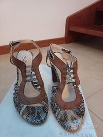 Sandali Tacco 10 Extrem Milano - Vera Pelle