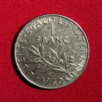 1 Franco  1960 moneta rara Francia