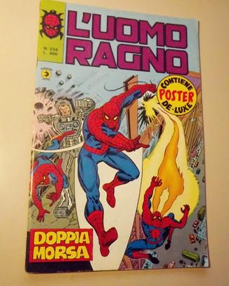 Uomo ragno 234 corno con poster