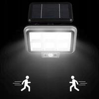 faretto led con panello solare