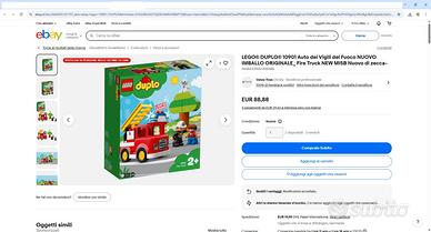 Lego Duplo 10901 Auto dei Vigili del Fuoco