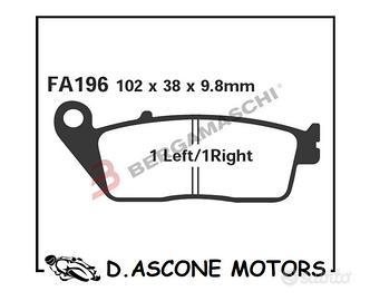 PASTIGLIE SFA HONDA SILVERWING YAMAHA VERSITY 300,