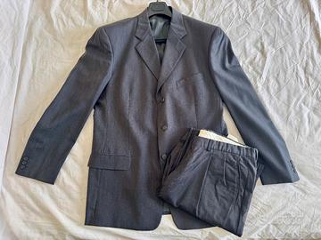 👔 Vestito completo classico, grigio, taglia 54