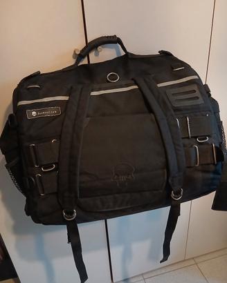 borsa da moto in cordura nera  antipiogg seminuova