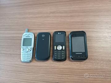 4 cellulari (SIEMENS, BRONDI, LG, SAMSUNG)