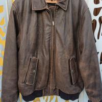 Bomber Vera Pelle Marrone