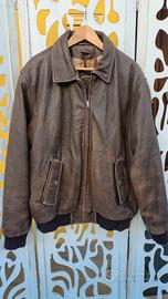 Bomber Vera Pelle Marrone