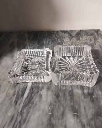 Posacenere cristallo decorato con base x sigarette