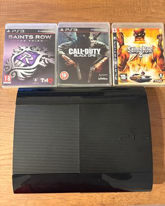 PS3 SLIM con 3 giochi 