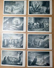 21 cartoline Divina commedia purgatorio e inferno
