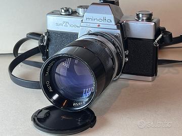 Minolta SR-T 100B Reflex analogica 35 mm testata