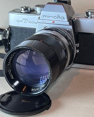 Minolta SR-T 100B Reflex analogica 35 mm testata