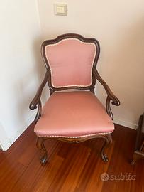 Sedia stile francese artigianale