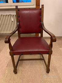 Sedie in pelle bordeaux living studio sala pranzo