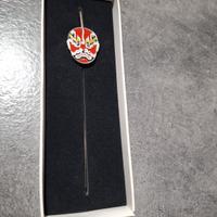 Segnalibro in metallo smaltato - Maschera Opera di