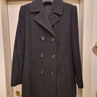 Cappotto da donna in lana nero doppiopetto