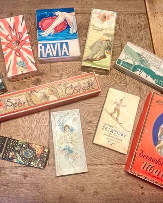 Scatole di cartone da collezione d’epoca