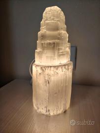 lampada in vetro da comodino